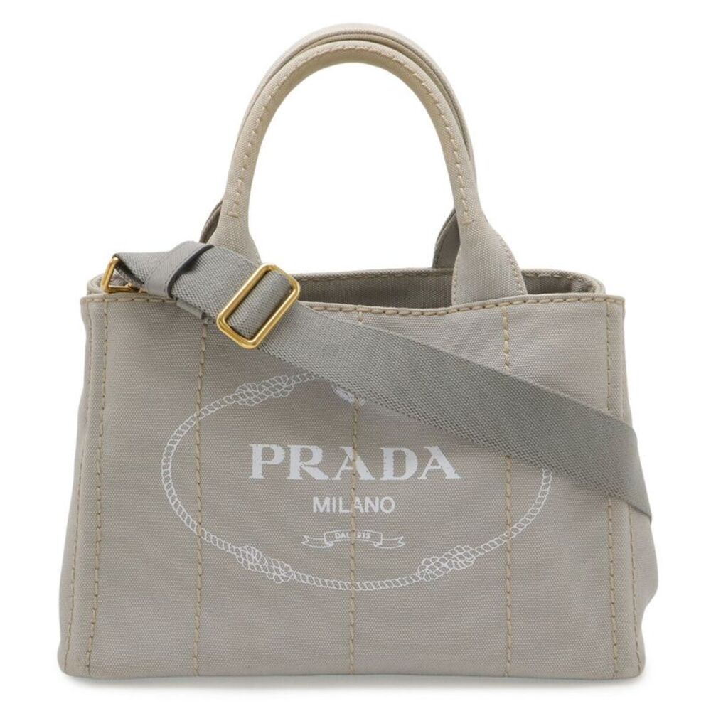 Prada CANAPA Canvas Tote Bag